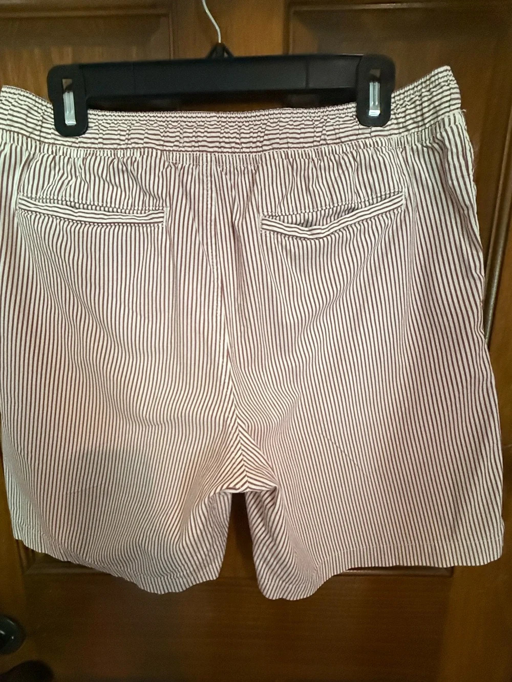 Banana Republic Red and White Striped Deck Shorts